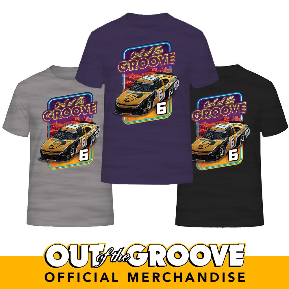 Out of the Groove Race Car T-Shirt